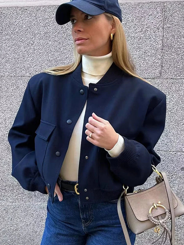 Trendige, kurz geschnittene Damen-Übergangsjacke