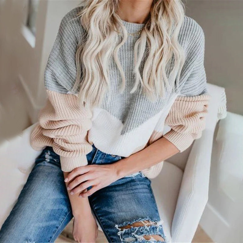 Trendiger Damen-Strickpullover mit stilvollem Look