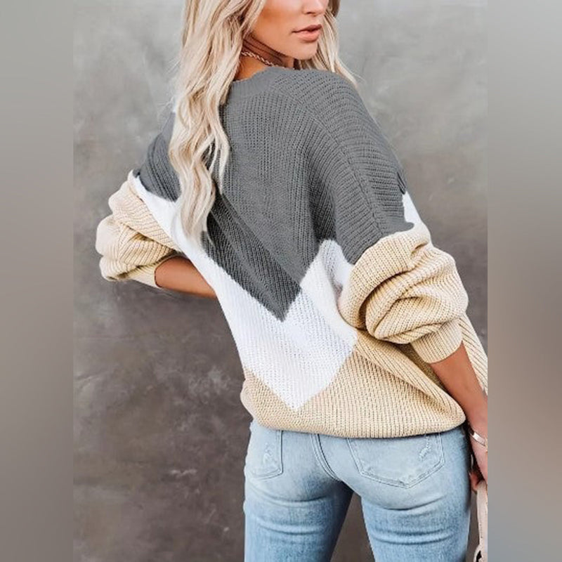 Trendiger Damen-Strickpullover mit stilvollem Look