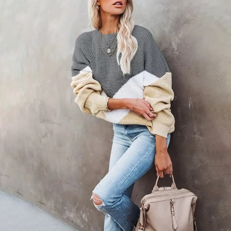 Trendiger Damen-Strickpullover mit stilvollem Look
