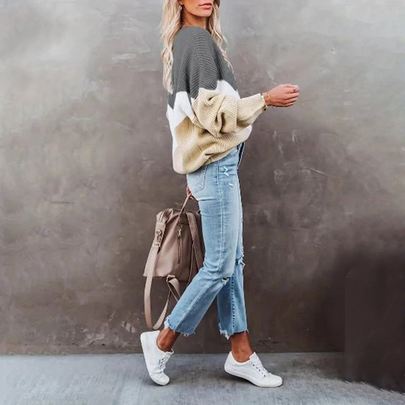 Trendiger Damen-Strickpullover mit stilvollem Look