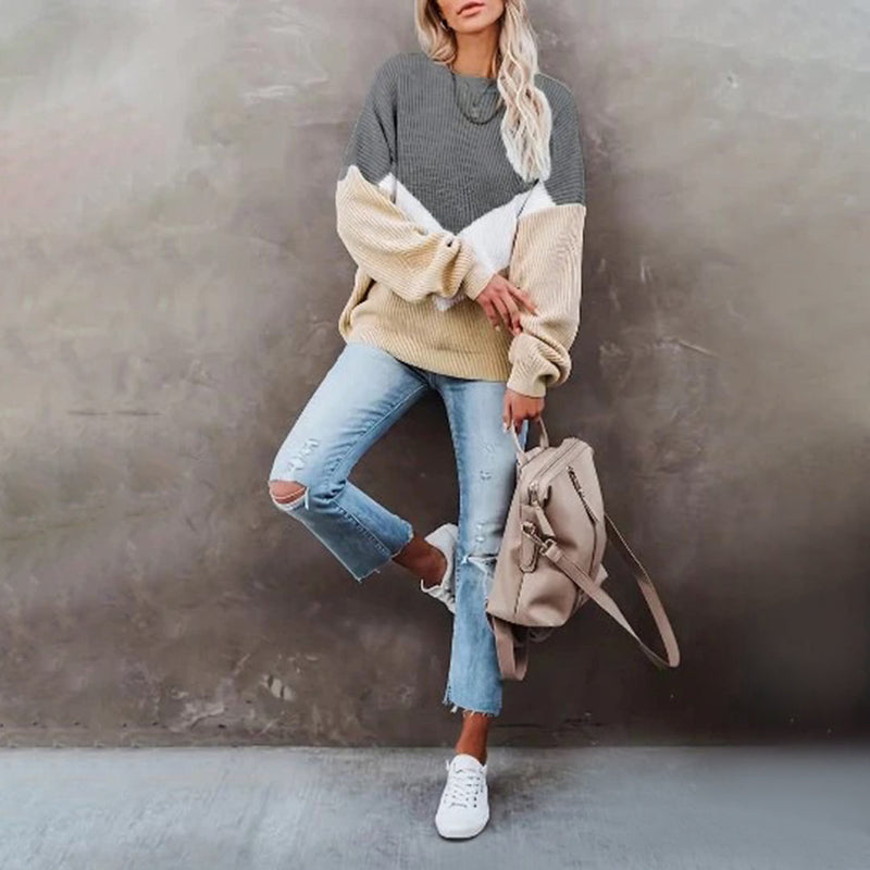 Trendiger Damen-Strickpullover mit stilvollem Look