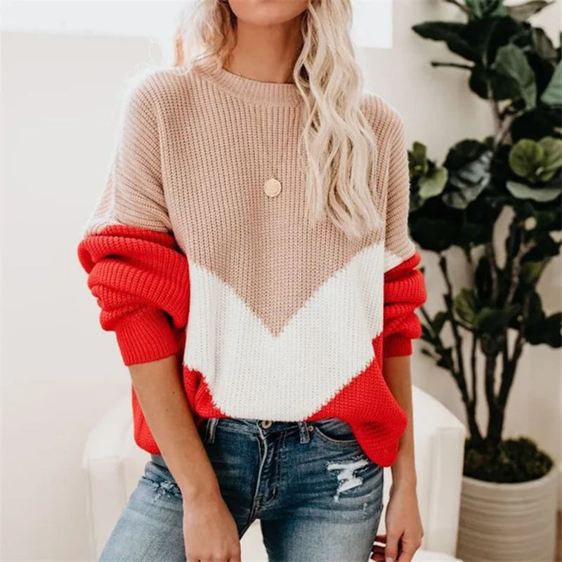 Trendiger Damen-Strickpullover mit stilvollem Look