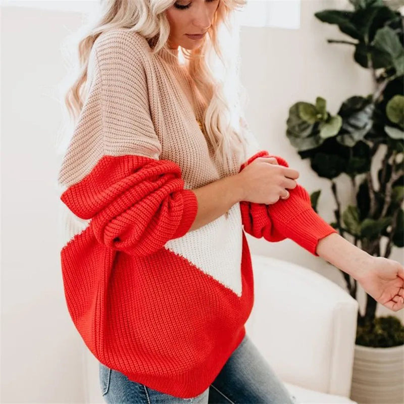 Trendiger Damen-Strickpullover mit stilvollem Look