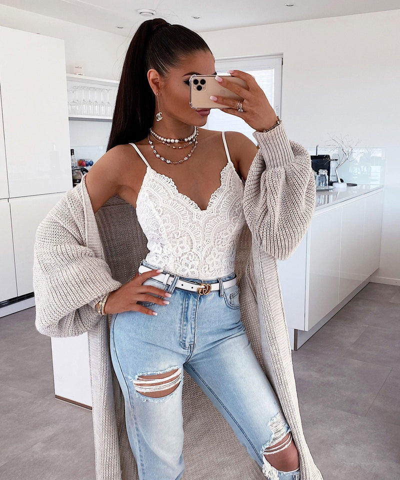 Bequeme und Leichte Lang Beige für dich Jacke