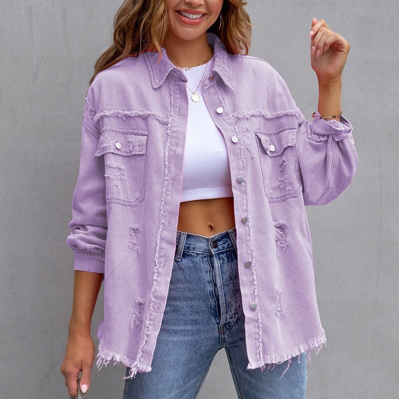 Irmgard - Raffinierte Damenbluse aus Denim
