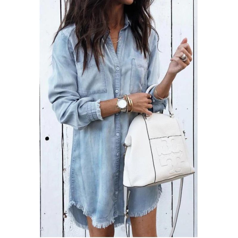 Bequemes aus Jeansstoff - für dich Elegantes Kleid
