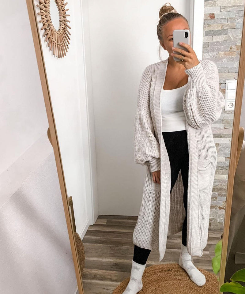 Bequeme und Leichte Lang Beige für dich Jacke