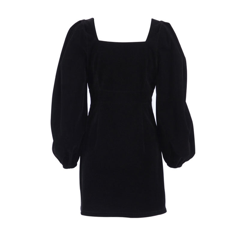 Elegantes Mini Kleid Puffärmeln für Damen