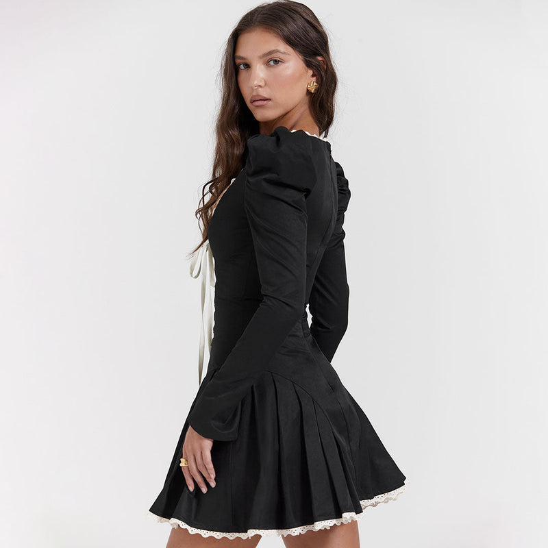 Elegantes Minikleid mit Puffärmeln für Damen