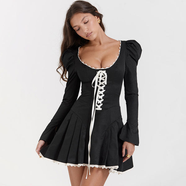 Elegantes Minikleid mit Puffärmeln für Damen