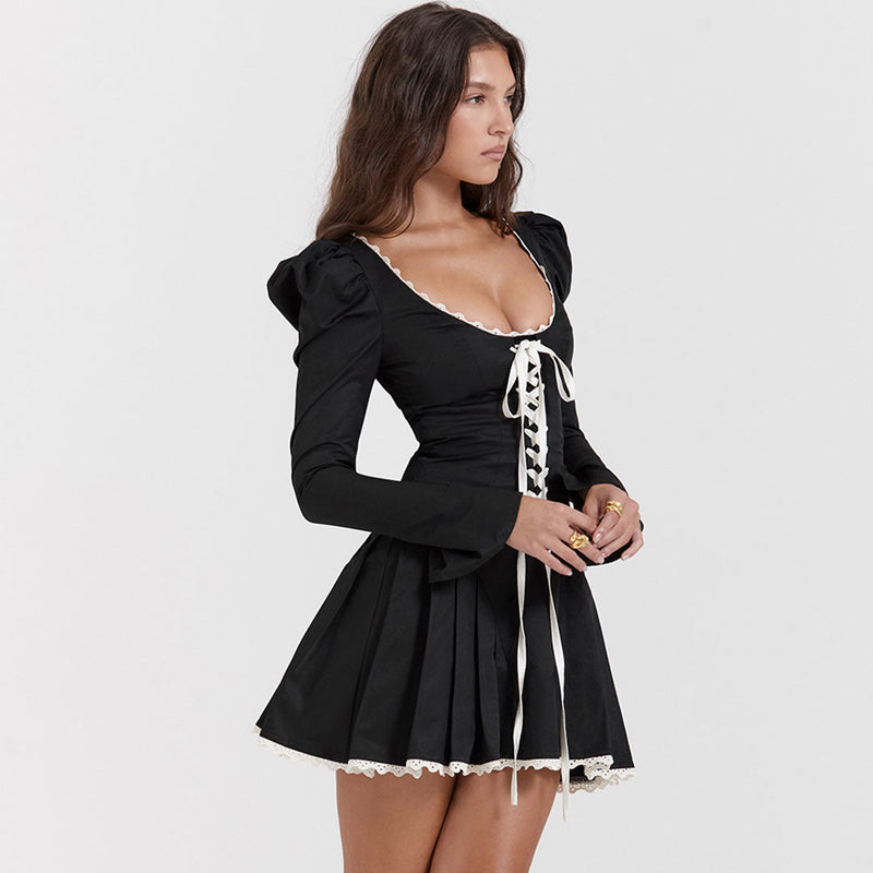 Elegantes Minikleid mit Puffärmeln für Damen