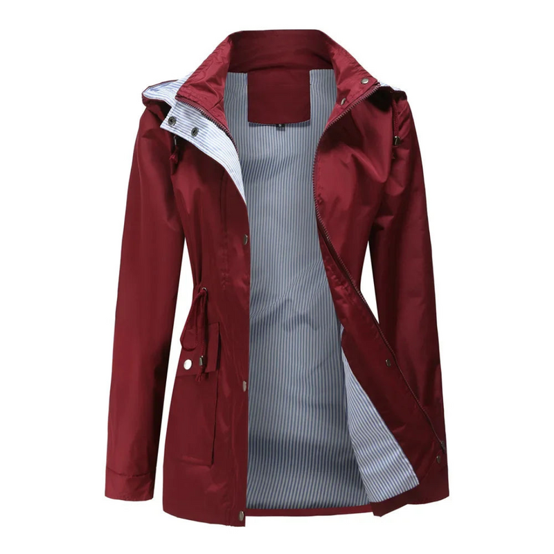 Warm Allwetter Wasserdichter Trenchcoat Mit Kapuze Coat