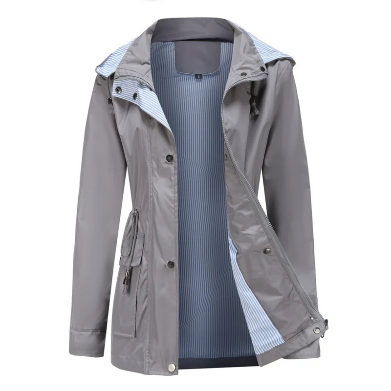 Warm Allwetter Wasserdichter Trenchcoat Mit Kapuze Coat