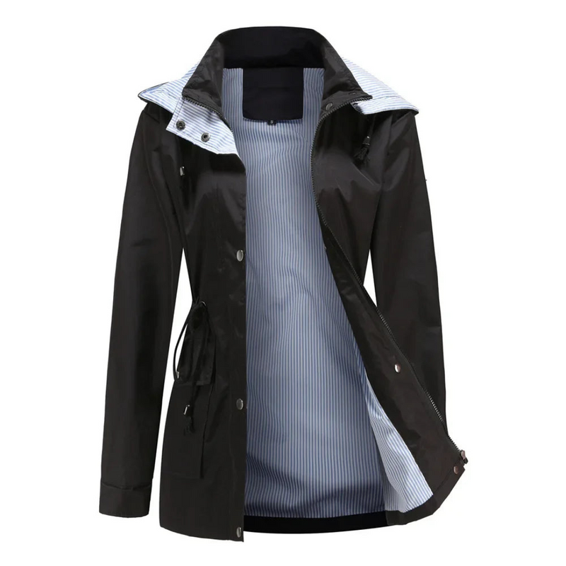 Warm Allwetter Wasserdichter Trenchcoat Mit Kapuze Coat