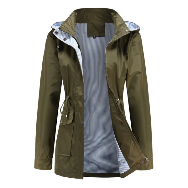 Warm Allwetter Wasserdichter Trenchcoat Mit Kapuze Coat