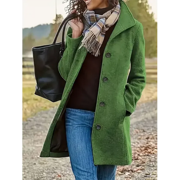 Warm Langer Trenchcoat Für Damen Bequemer Eleganter Coat