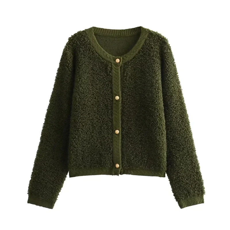 Warm Weich Gefüttert Modischer Teddy Elegant Damen Mantel