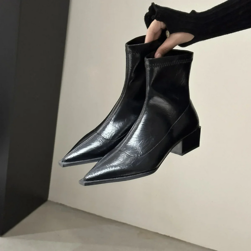 Warme Weiche Elegante Bequeme Flauschige Stiefelette