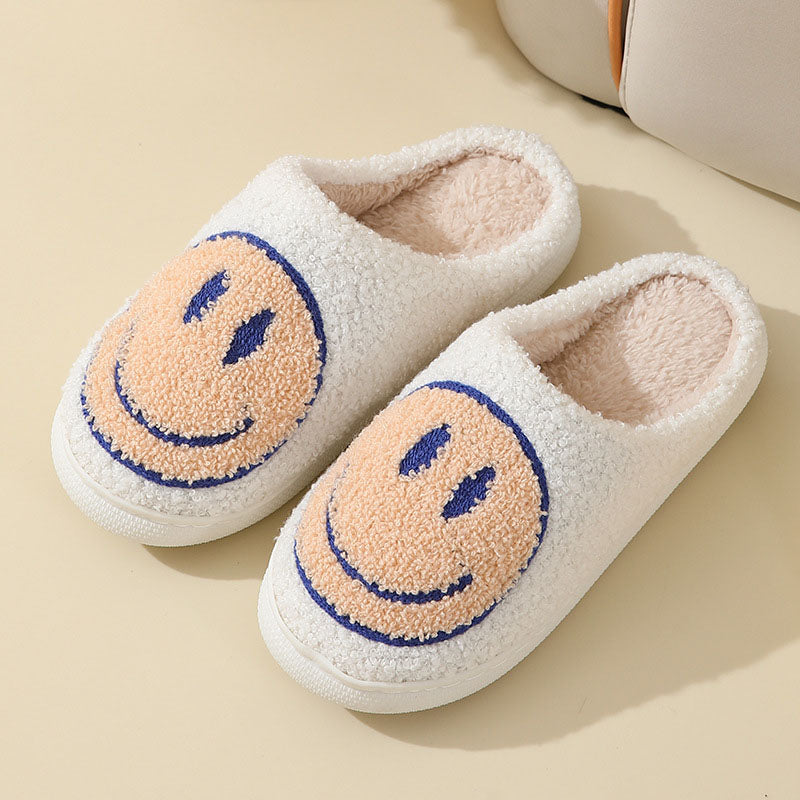 Warme Weiche Smiley Gemütliche Rutschfeste Hausschuhe