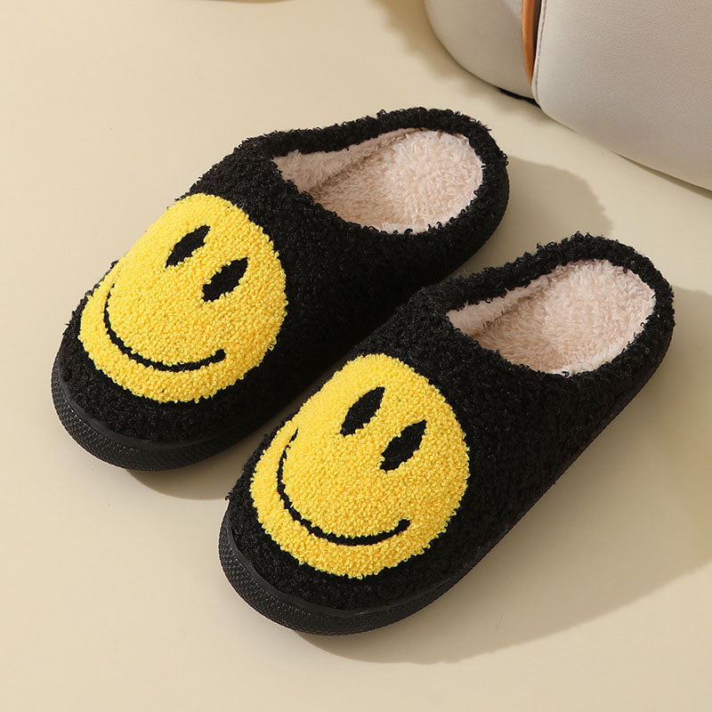 Warme Weiche Smiley Gemütliche Rutschfeste Hausschuhe