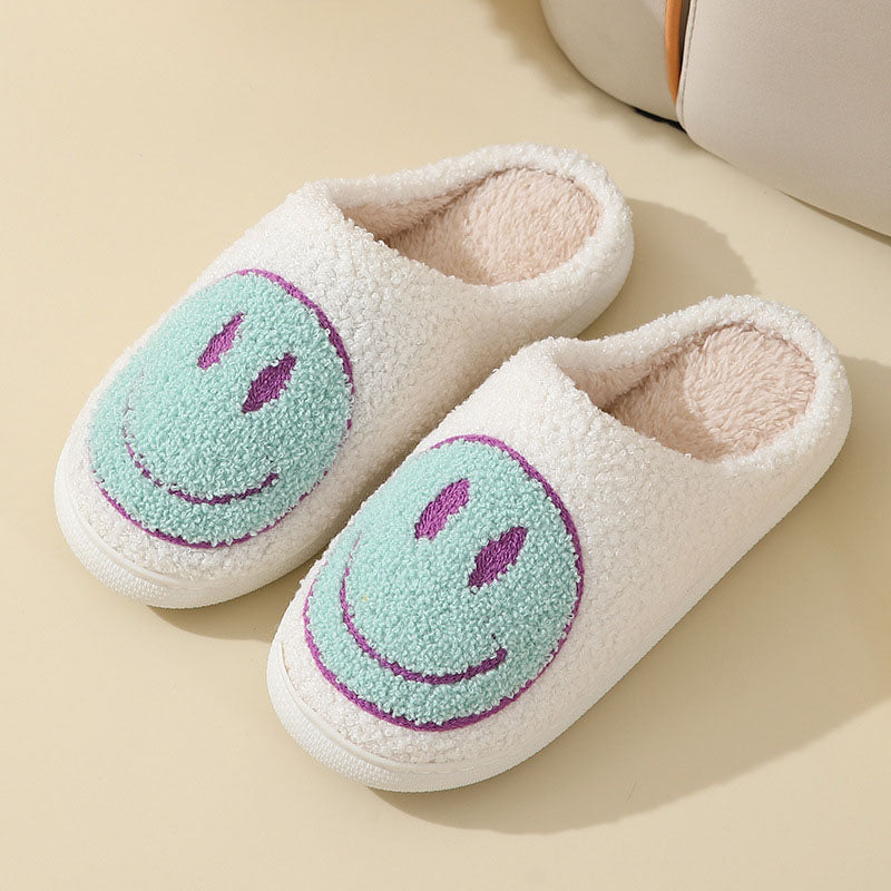 Warme Weiche Smiley Gemütliche Rutschfeste Hausschuhe