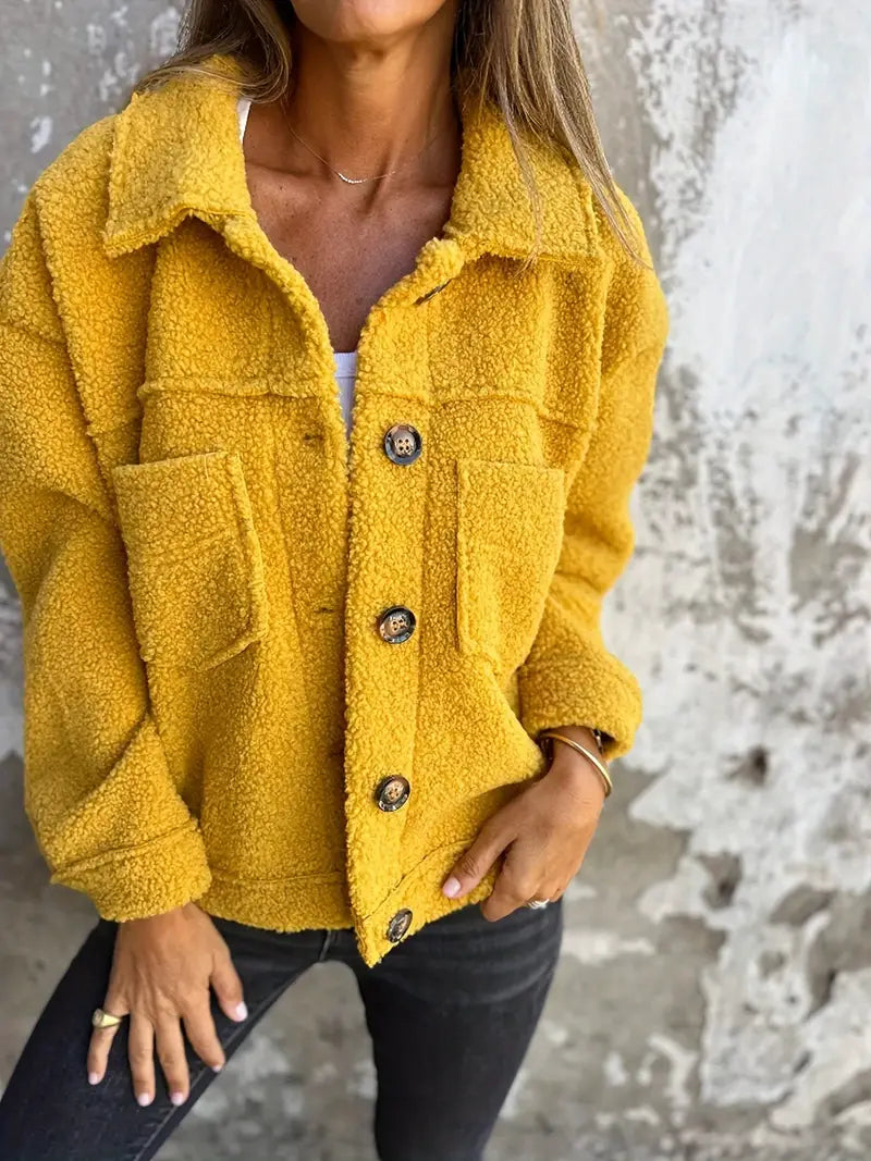 Warmer Weicher Teddy Mantel Für Damen Bequem Mantel