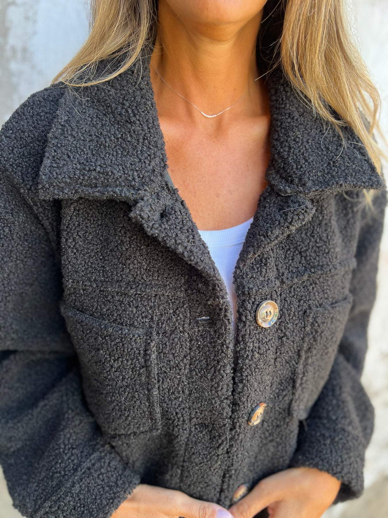 Warmer Weicher Teddy Mantel Für Damen Bequem Mantel