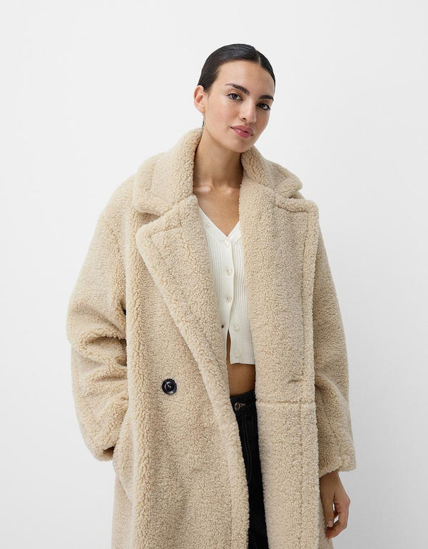 Warmer Weicher Teddy Mantel Für Kalte Wintertage Coat