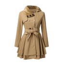 Warmes Elegantes Trenchcoat Mit Gürtel Und Stil Coat