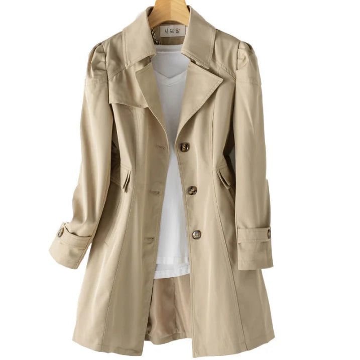 Wasserabweisender Warmer Trenchcoat Mit Kapuze Bequemer Coat