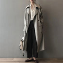 Wasserdichter Damen Trenchcoat Mit Reverskragen Mantel