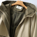 Wasserdichter Warmer Trenchcoat Mit Kapuze Elegante Coat