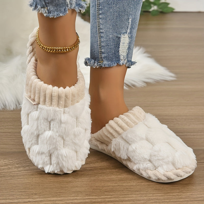 Weich Warme Damen Elegante Flauschige Komfort Hausschuhe