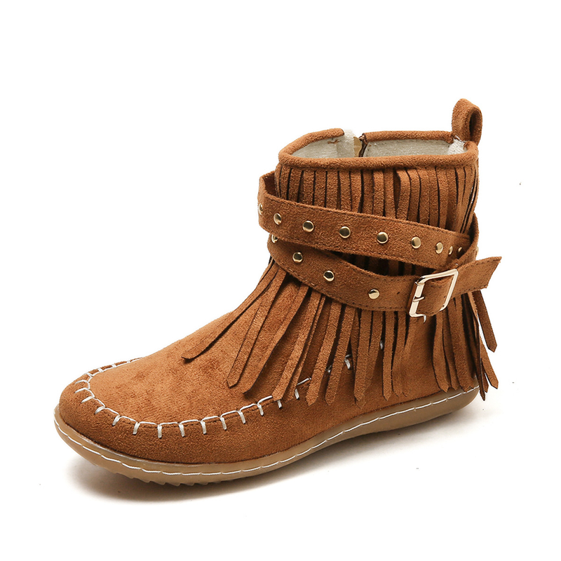 Weiche Boheme Western Damen Fransen Bequeme Stiefel