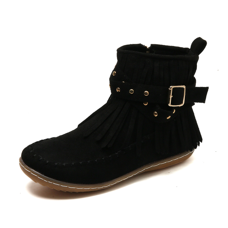 Weiche Boheme Western Damen Fransen Bequeme Stiefel