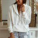 Weicher Bequemer Hoodie Für Jeden Tag In Weiß