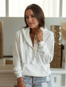 Weicher Bequemer Hoodie Für Jeden Tag In Weiß