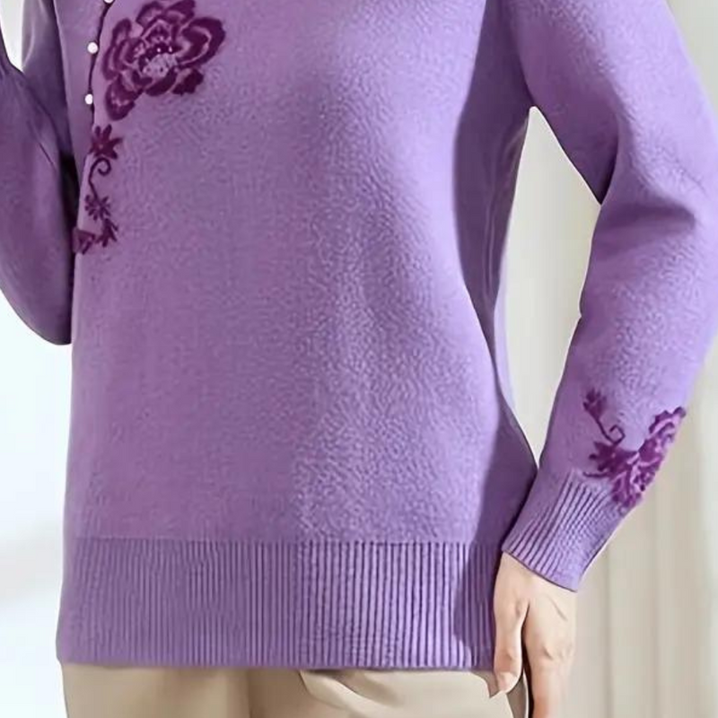 Weicher Damenpullover Mit Mandarinkragen Für Jeden Anlass