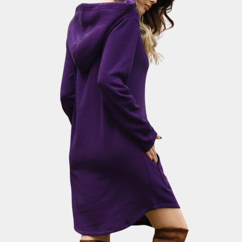 Weicher Langer Damen-Hoodie Für Gemütliche Tage