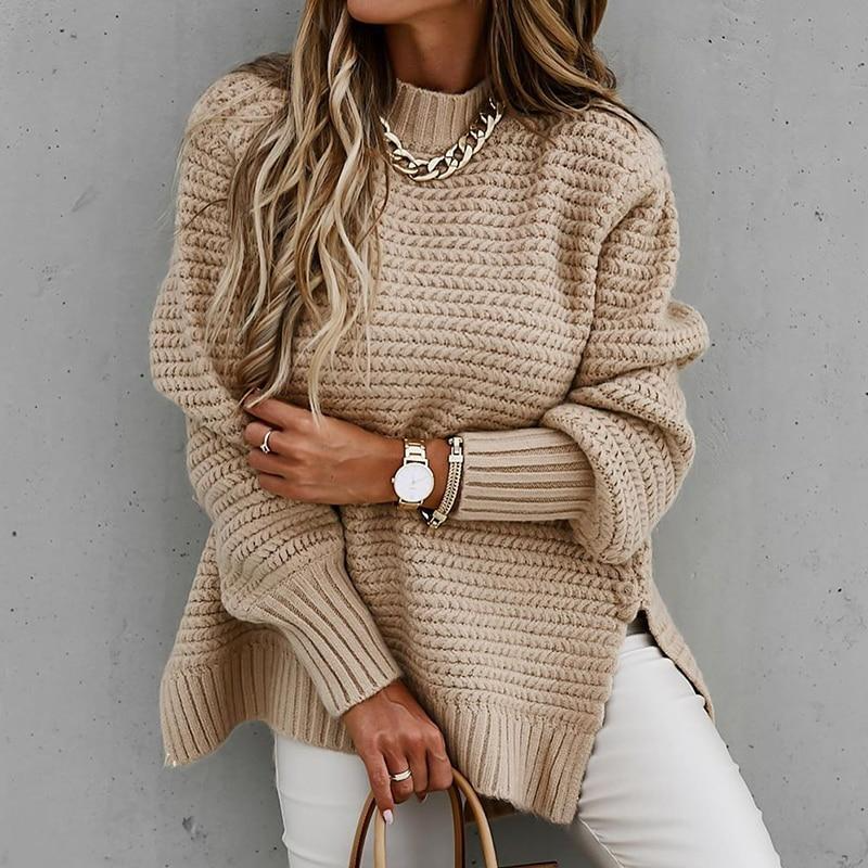 Weicher Pullover Für Hübsche Tage Im Herbst