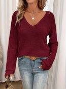 Weicher Pullover Für Kinder Mit Hübschem V-Ausschnitt