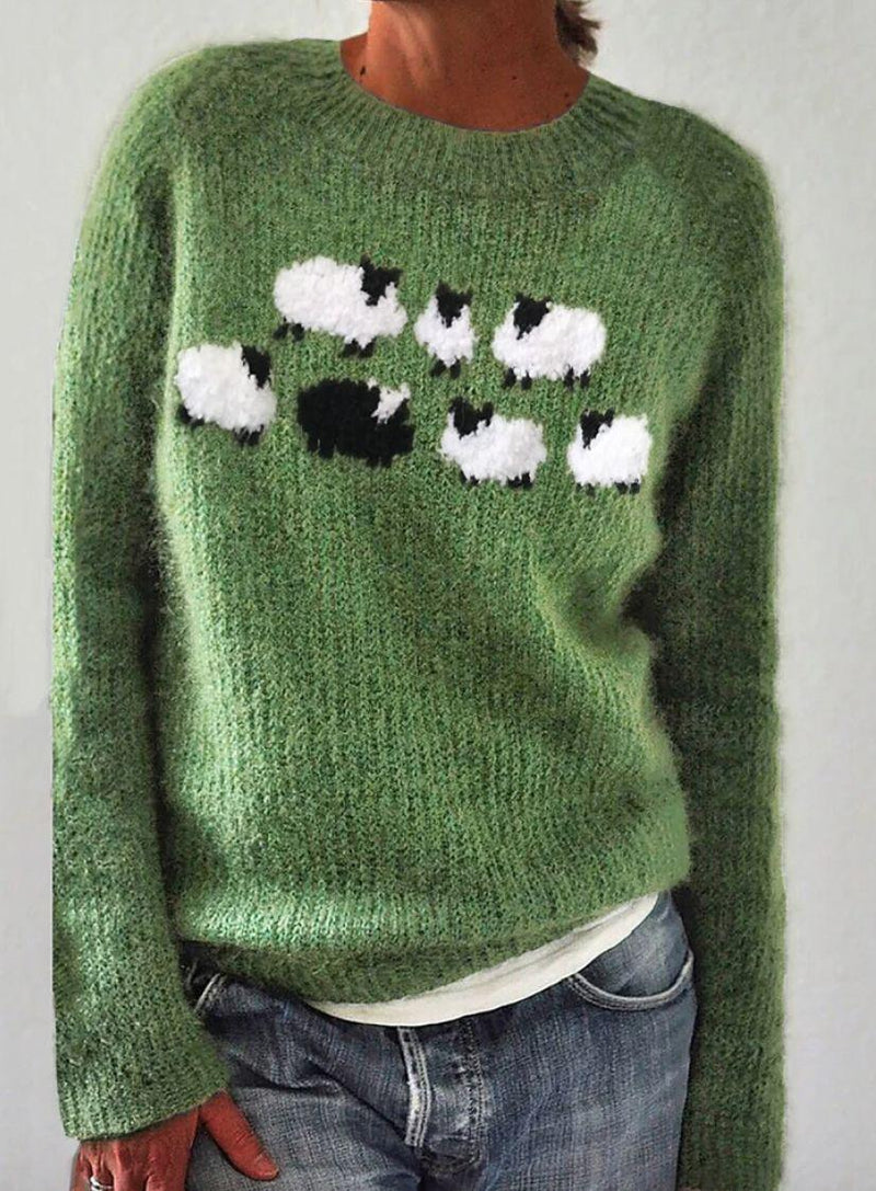 Weicher Pullover Mit Langen Ärmeln Für Kalte Tage