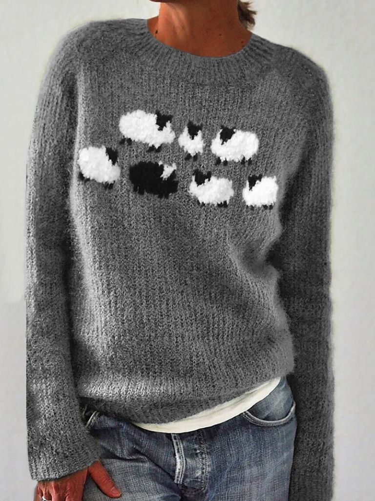 Weicher Pullover Mit Langen Ärmeln Für Kalte Tage