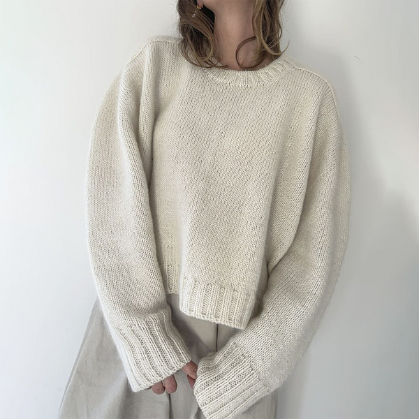 Weicher Pullover Mit Rundhalsausschnitt Für Gemütliche Tage