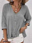 Weicher Pullover Mit V-Ausschnitt Für Bequeme Tage