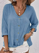 Weicher Pullover Mit V-Ausschnitt Für Bequeme Tage