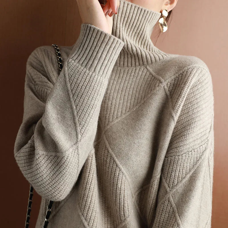 Weicher Rollkragenpullover Für Bequeme Und Elegante Tage