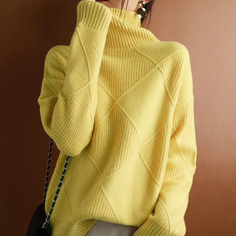 Weicher Rollkragenpullover Für Bequeme Und Elegante Tage