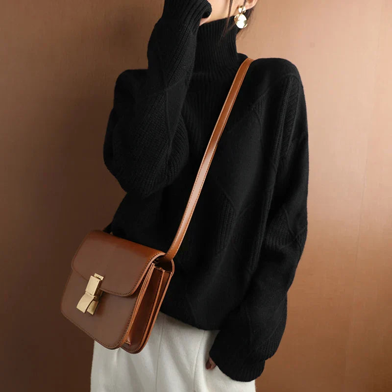 Weicher Rollkragenpullover Für Bequeme Und Elegante Tage